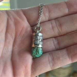 Numi Olive Turquoise Nugget Necklace